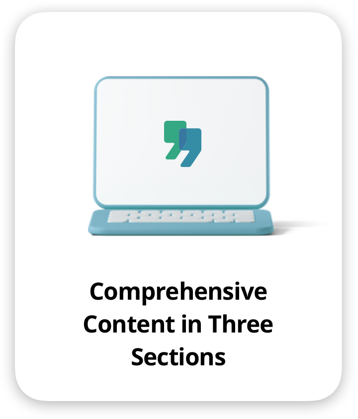 Comprehensive Content in 3 Sections